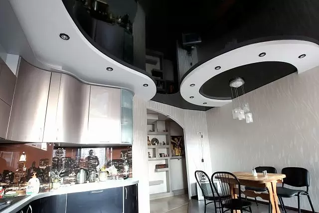 двухуровневый немецкий натяжной потолок