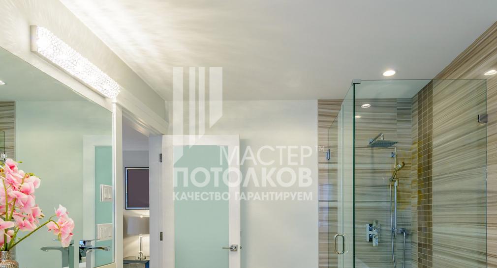 санузел с душем в стиле минимализм