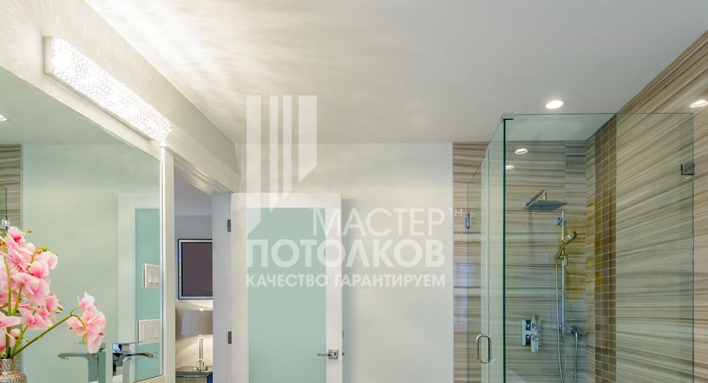 санузел с душем в стиле минимализм