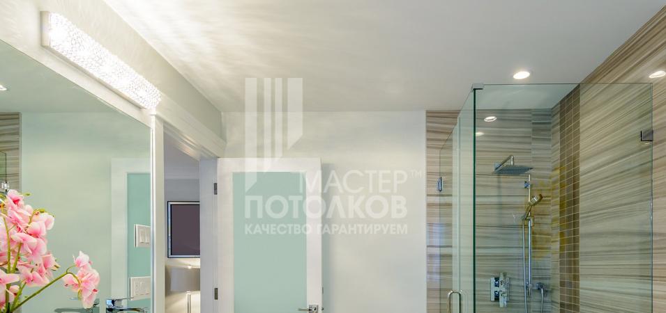 санузел с душем в стиле минимализм