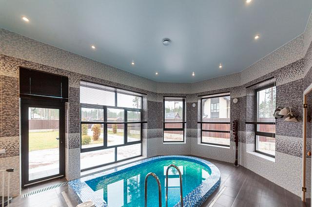 небольшой евро бассейн в бане