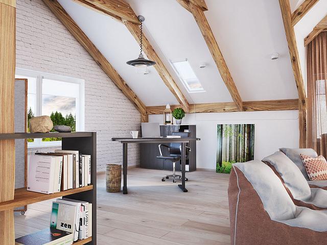 мансарда в современном стиле